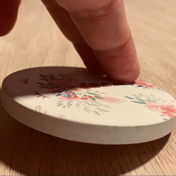 SANDSTONE UNICORN CAR COASTERS 2 pc set - Picture 8 of 11